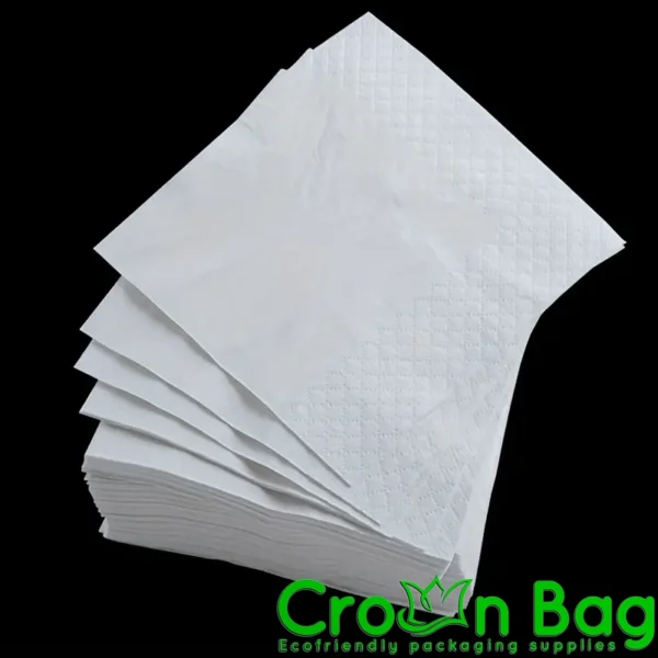 2-Ply White 1/8-Fold Dinner Napkin - 3000/Case
