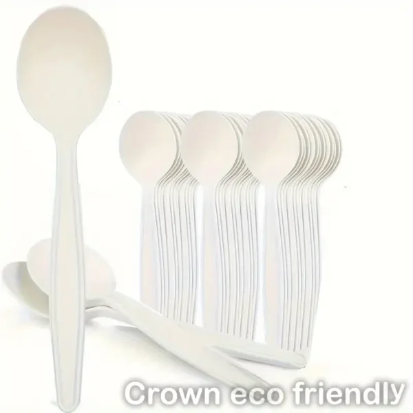 PP MEDIUM WEIGHT SOUP SPOONS BULK BOX WHITE-1,000