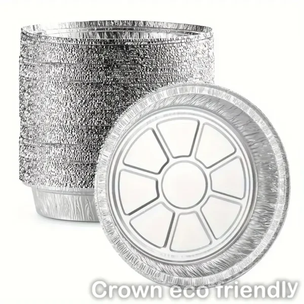 9" Round Standard Weight Foil Take-Out Pan - 500/Case