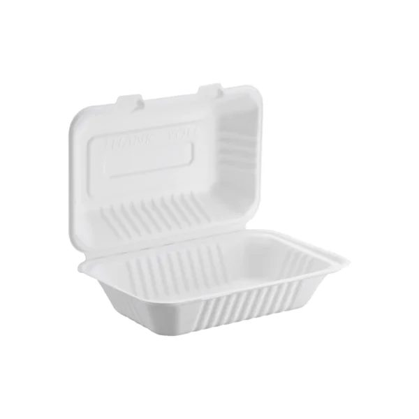 MEDIUM COMPOSTABLE FOOD CONTAINERS 9''X6''/ 200 CT