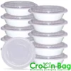 38 oz White Microwaveable Container