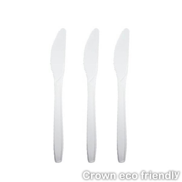 Medium Weight Polypropylene Knife - White 1000 per Case