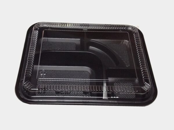Black PP Take Out Bento Box TZ-306 10.4x8.1 disposable microwaveable 200 pack