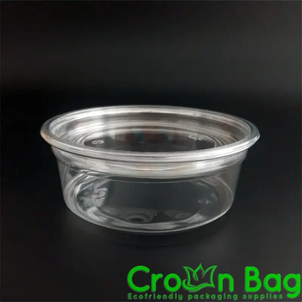 8 oz. Microwavable Plastic Deli Container and Lid Combo.240/Case