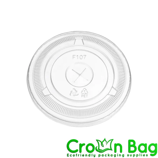 KARAT 98MM PET FLAT LIDS - NO HOLE - 1,000 CT
